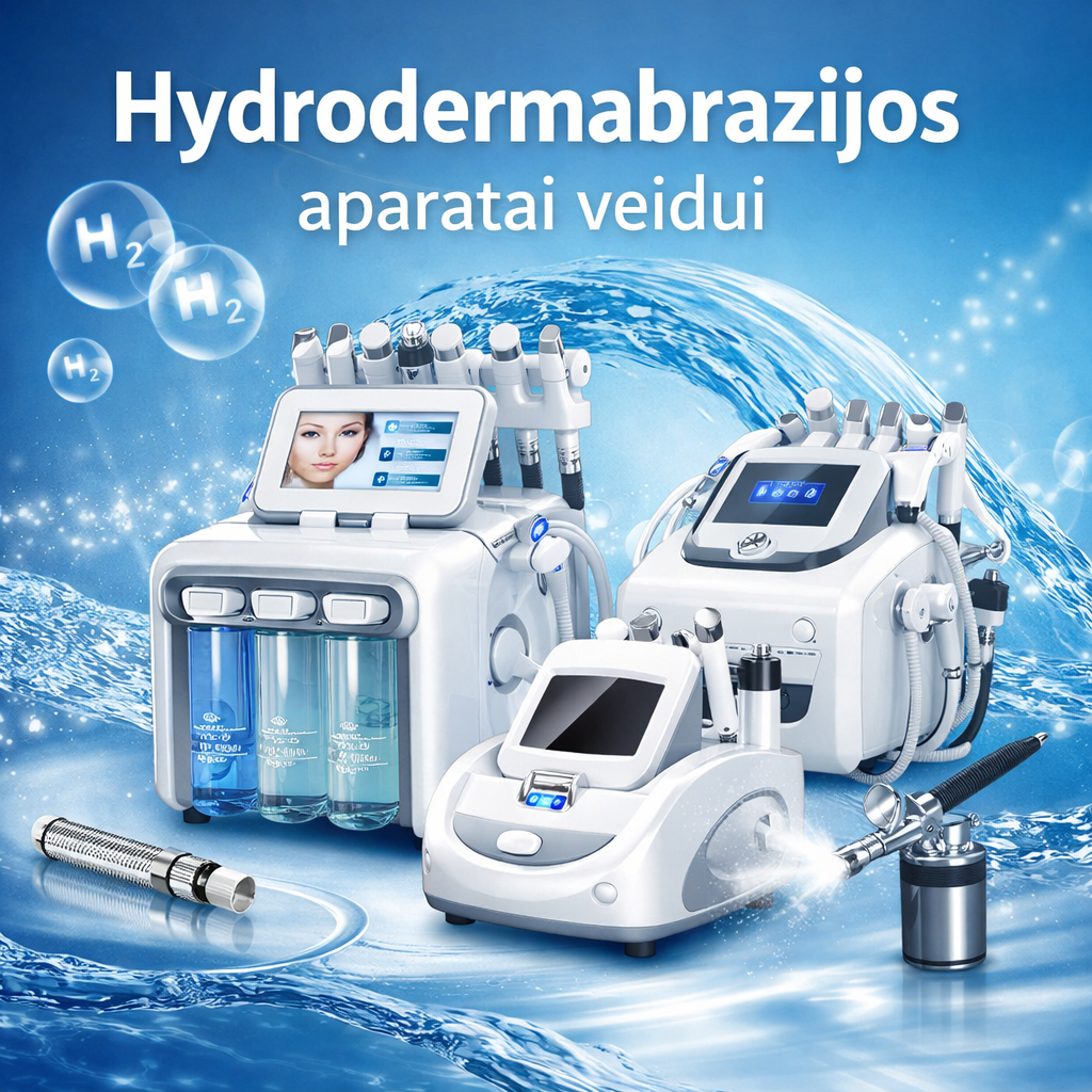 Hydrodermabrazijos aparatai veidui