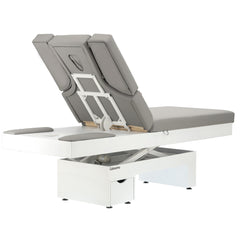 Elektrinis masažo stalas / kosmetologinis gultas su šildymu ir LED apšvietimu F245 – pilkas