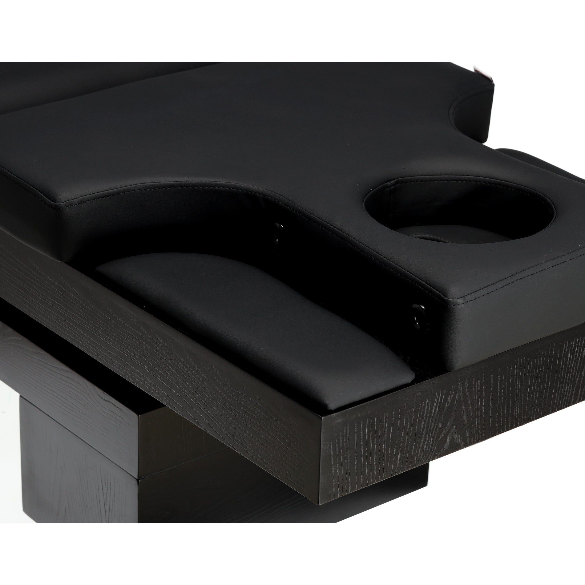 Elektrinis masažo stalas / kosmetologinis gultas su šildymu ir LED apšvietimu F245 – juodas