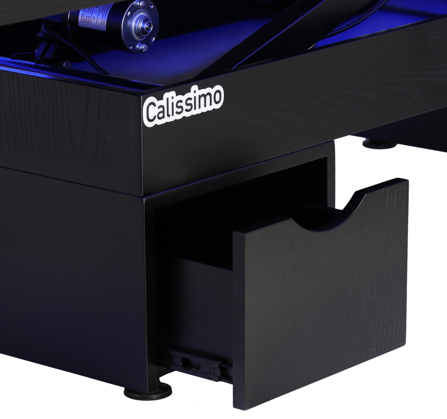 Elektrinis masažo stalas / kosmetologinis gultas su šildymu ir LED apšvietimu F245 – juodas