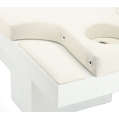 Elektrinis masažo stalas / kosmetologinis gultas su šildymu ir LED apšvietimu F245 – baltas