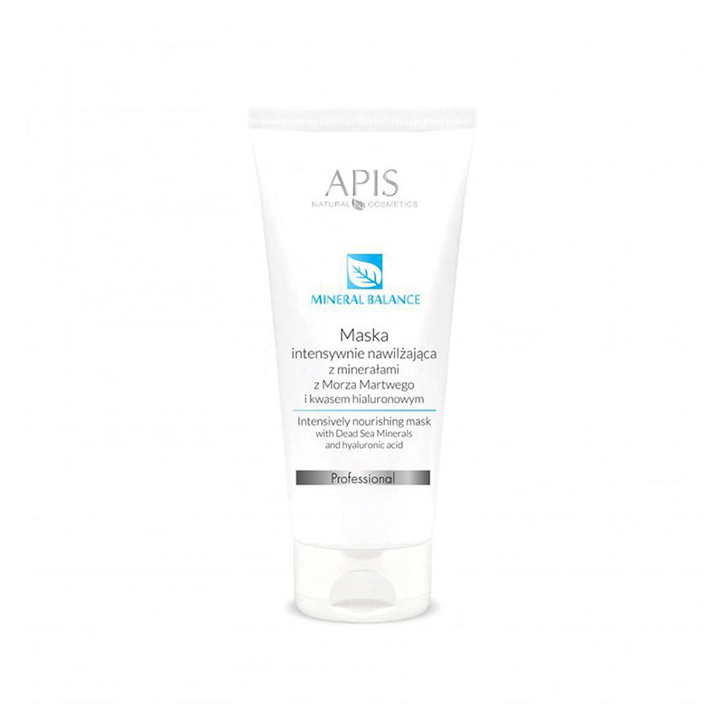 Intensyviai drėkinanti veido kaukė su Negyvosios jūros mineralais ir hialurono rūgštimi 200 ml – APIS Mineral Balance