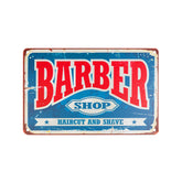 Decorative plaque barber b006