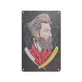 Decorative plaque barber b079