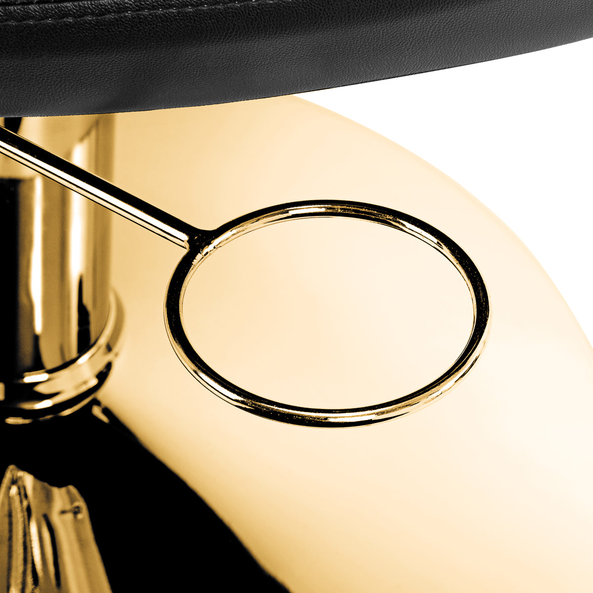 Hairdressing chair Gabbiano Parma Gold Black