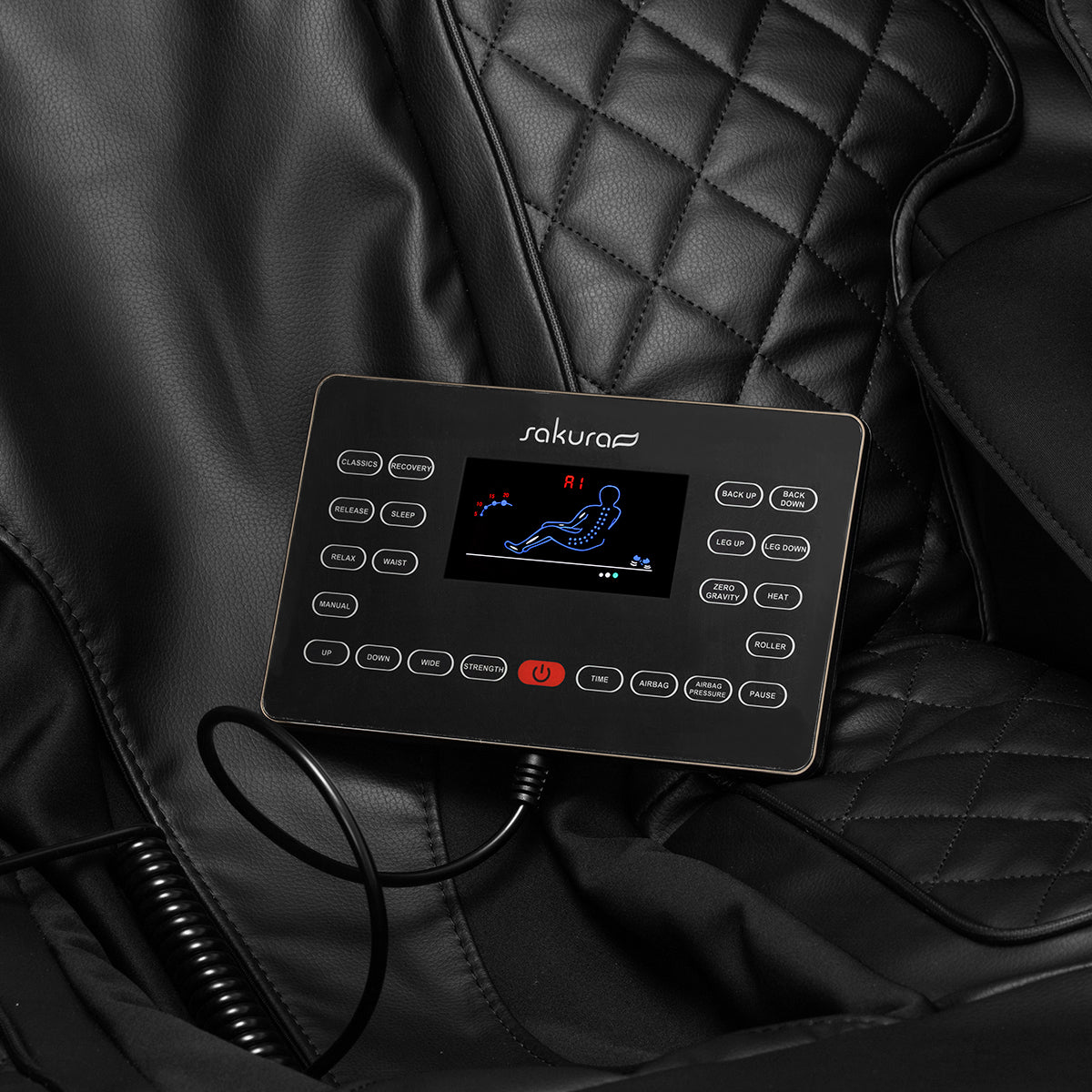 Masažo krėslas Sakura Luxury 808 – juodas ir smėlio