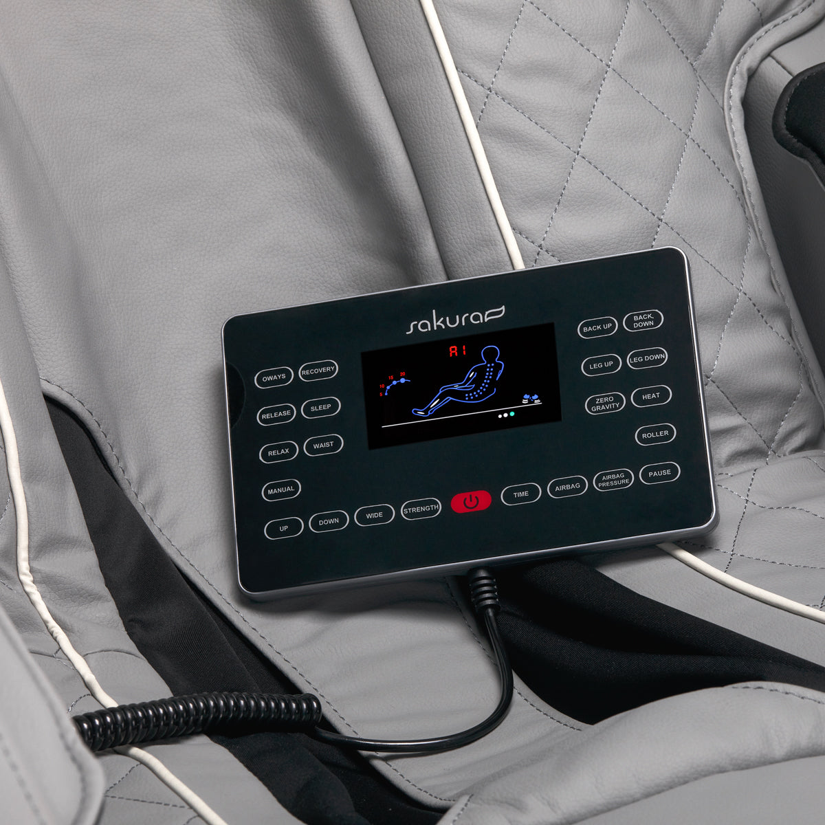 Masažinis fotelis Sakura Comfort Plus 806 – pilkas