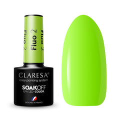 CLARESA Hybrid nail polish FLUO 2 -5g