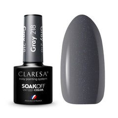 CLARESA Hybrid nail polish GRAY 218 -5g