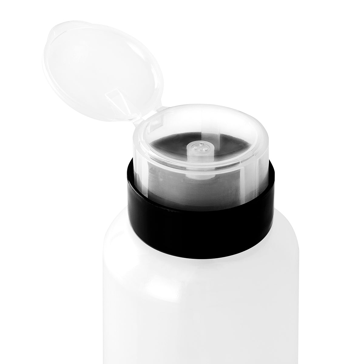 Buteliukas su pompa 220 ml, pusiau permatomas