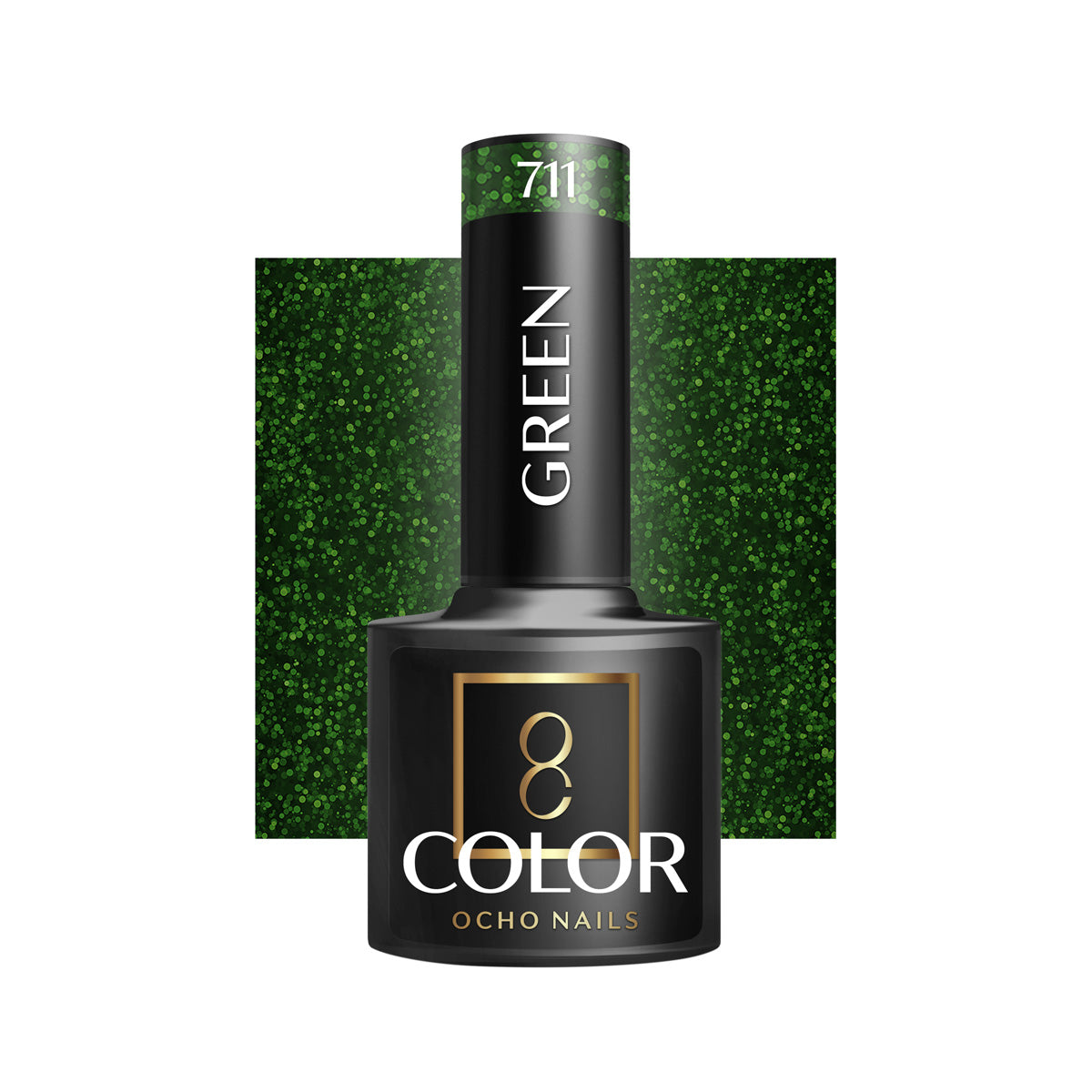 OCHO NAILS Hibridinis nagų lakas ŽALIAS 711 -5 g