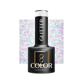 OCHO NAILS Hibridinis nagų lakas GLITTER G01 -5 g