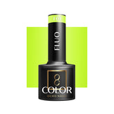 OCHO NAILS Hibridinis nagų lakas, neoninis FLUO F01 -5 g