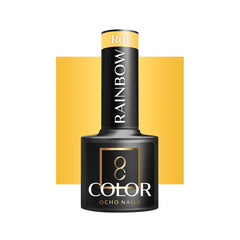 OCHO NAILS Hibridinis nagų lakas, geltotas RAINBOW R01 -5 g