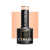 OCHO NAILS Hibridinis nagų lakas, koralinė RAINBOW R02 -5 g