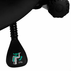 Kosmetologinė kėdutė - balnas, 1004 Giovanni (aukso, juoda)