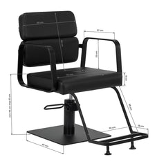 Gabbiano Porto-BM hairdressing chair black