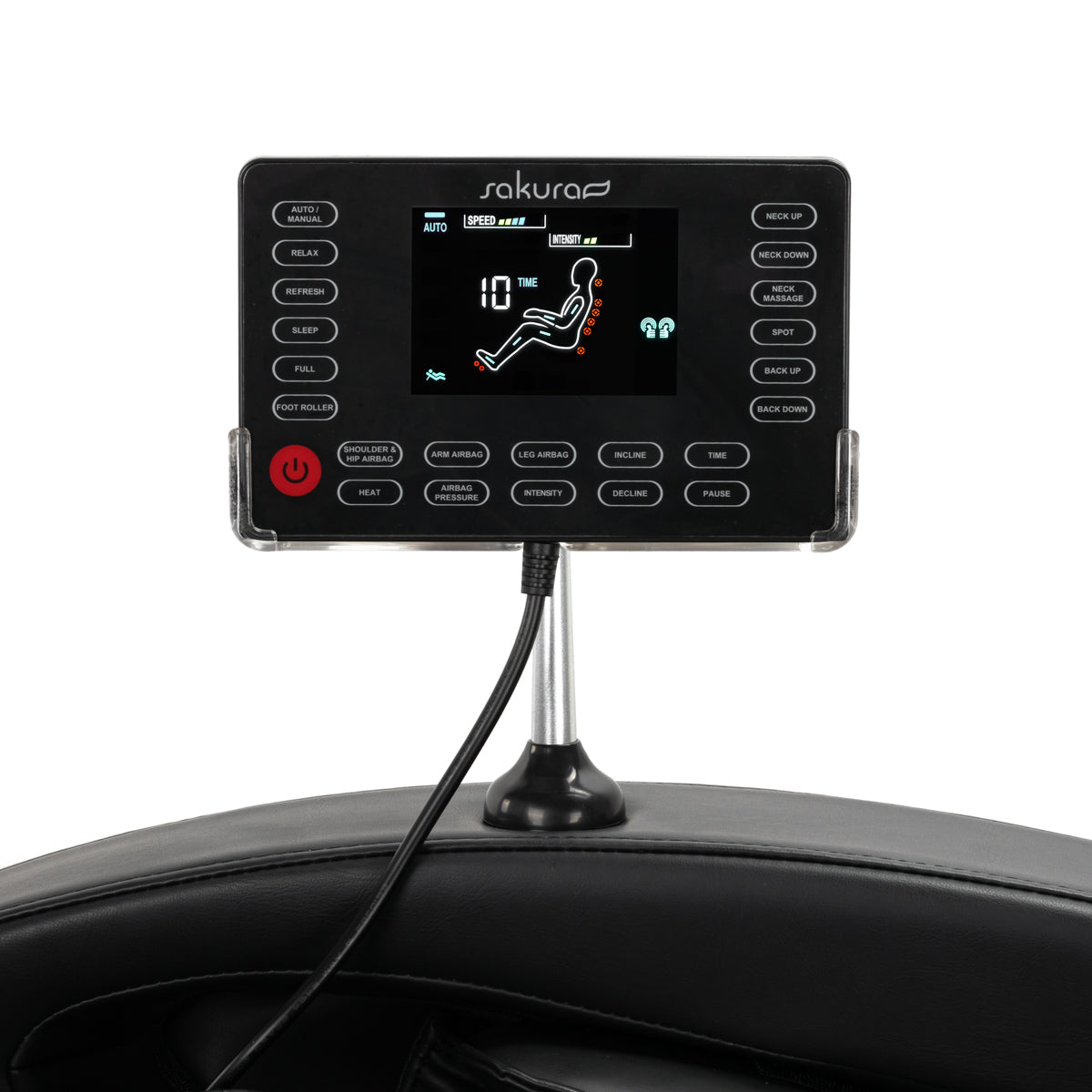 Masažinis fotelis Sakura Standard 801 – juodai raudonas
