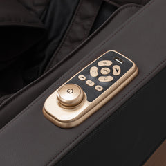 Masažinis fotelis Sakura Classic 306A – medžio imitacijos ruda oda