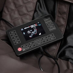 Masažinis fotelis Sakura Classic 306A – medžio imitacijos ruda oda