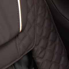 Masažinis fotelis Sakura Classic 306A – medžio imitacijos ruda oda