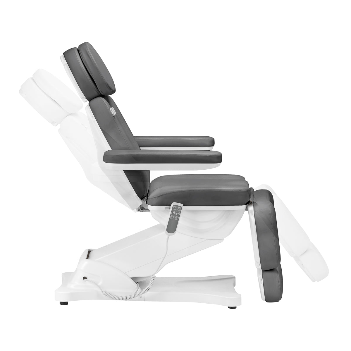 Elektrinė kosmetologinė kėdė SILLON CLASSIC 3 el. varikliai, (pilka)