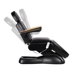 Electric cosmetic chair SILLON Lux 273b + stool 304 black