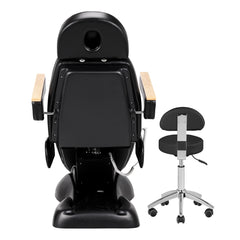 Electric cosmetic chair SILLON Lux 273b + stool 304 black