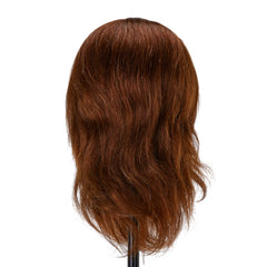 Gabbiano WZ4 training head with beard, natural hair, color 4#, length 8"+6"