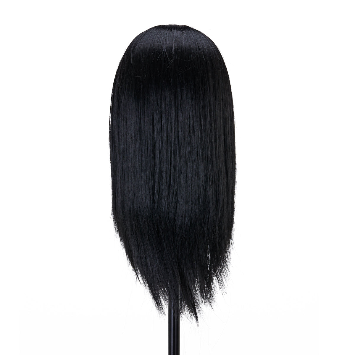 Gabbiano WZ4 training head with beard, synthetic hair, color 1#, length 8"+6"
