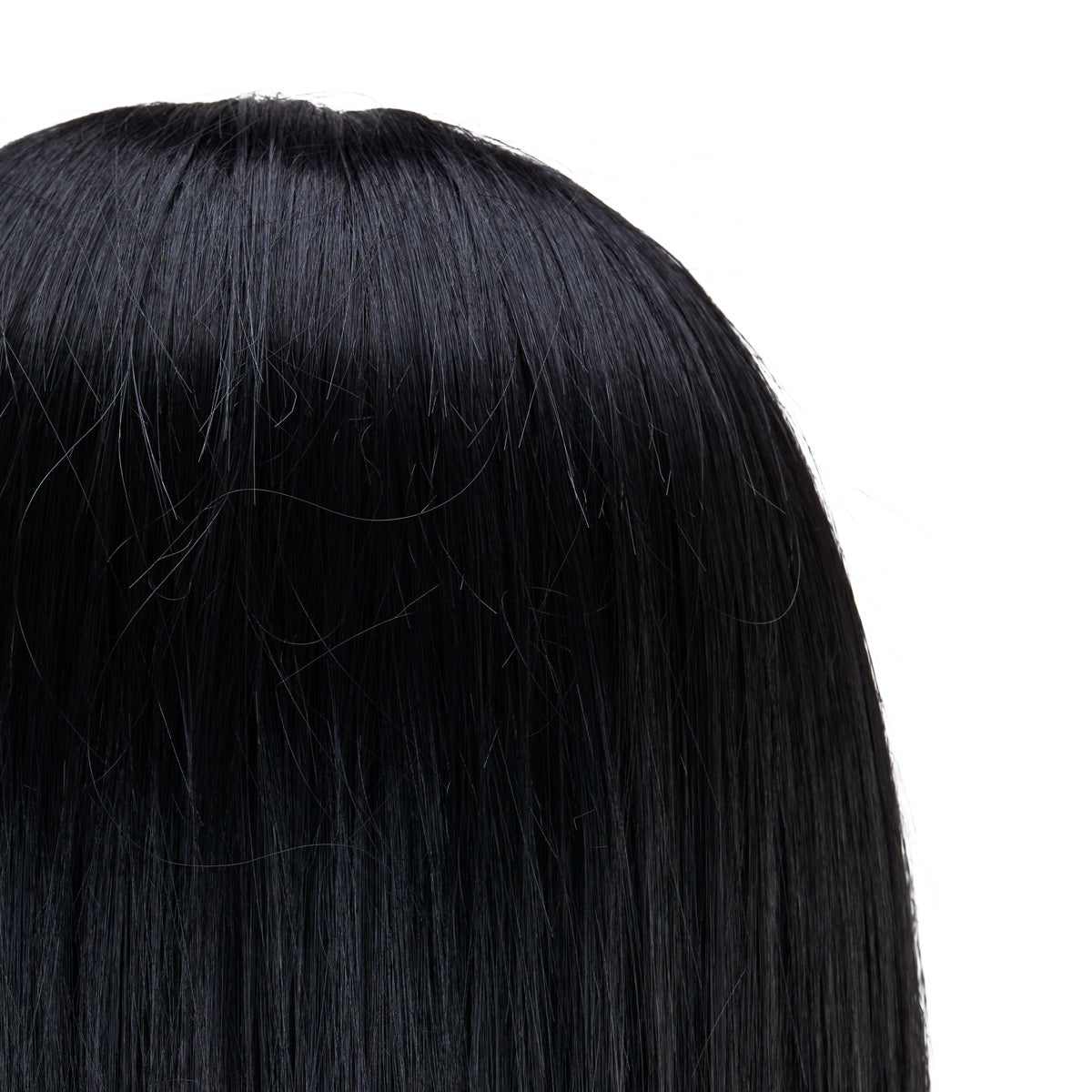 Gabbiano WZ4 training head with beard, synthetic hair, color 1#, length 8"+6"