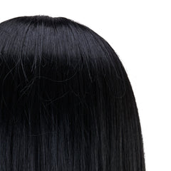 Gabbiano WZ4 training head with beard, synthetic hair, color 1#, length 8"+6"