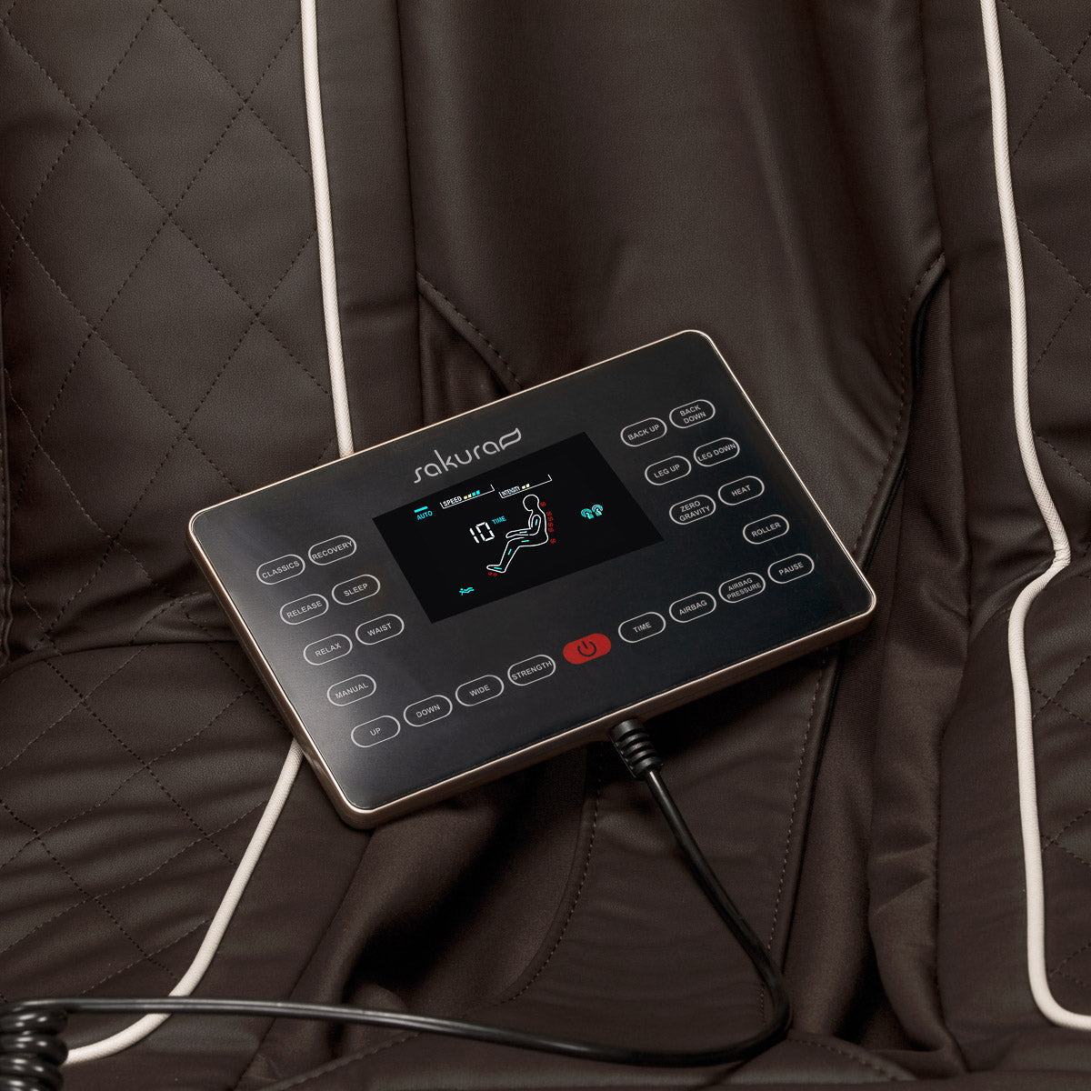 Masažinis fotelis Sakura Comfort Plus 806 – rudos spalvos