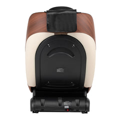 Masažinis fotelis Sakura Classic 305 Wooden Leather – ruda smėlio spalva su medžio imitacija