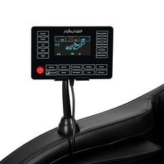 Masažinis fotelis Sakura Classic 305 Wooden Leather – ruda smėlio spalva su medžio imitacija