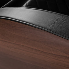 Masažinis fotelis Sakura Classic 305 Wooden Leather – ruda smėlio spalva su medžio imitacija