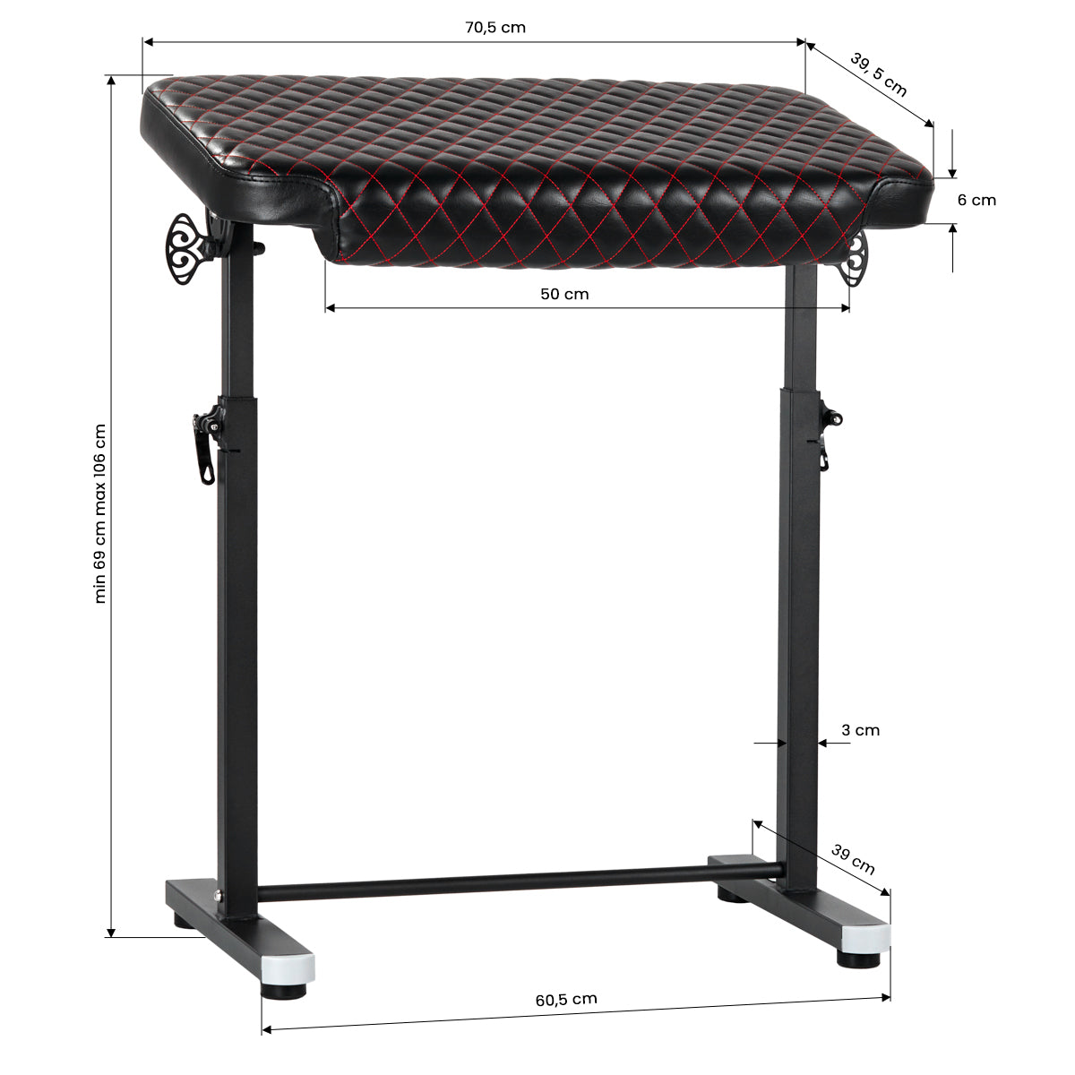 Tatuiruočių porankis Pro Ink 718, juodas