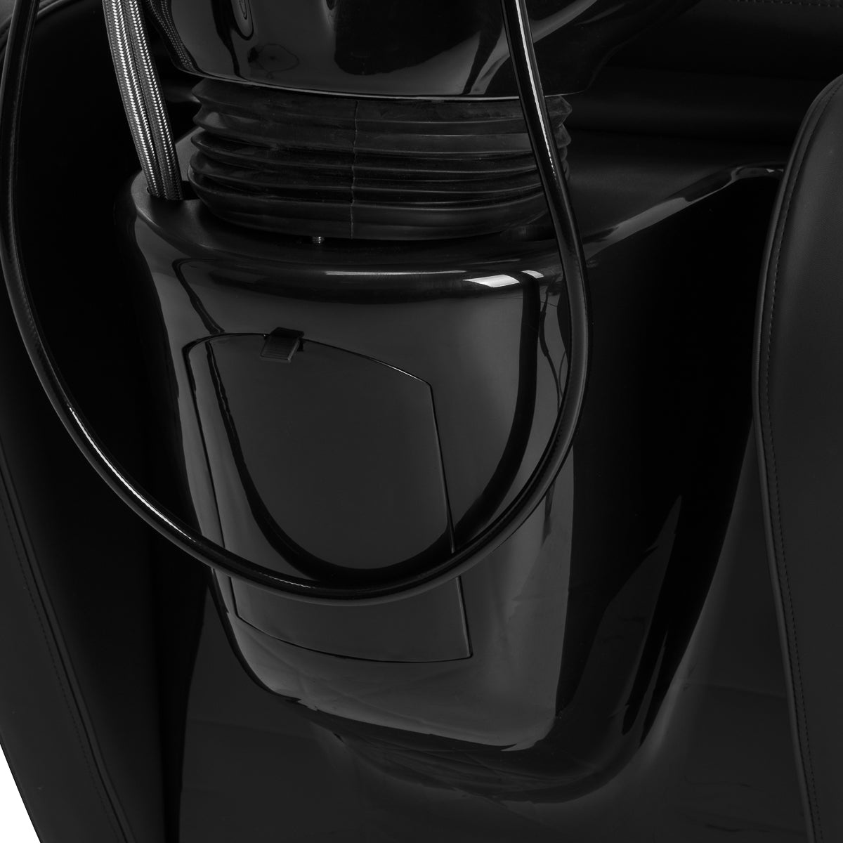 Kirpyklos plautuvė Gabbiano Emma su elektriniu kojų atlošu – juoda