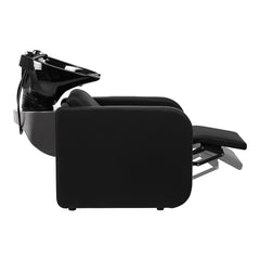 Kirpyklos plautuvė Gabbiano Sylvia su elektriniu kojų atlošu – juoda