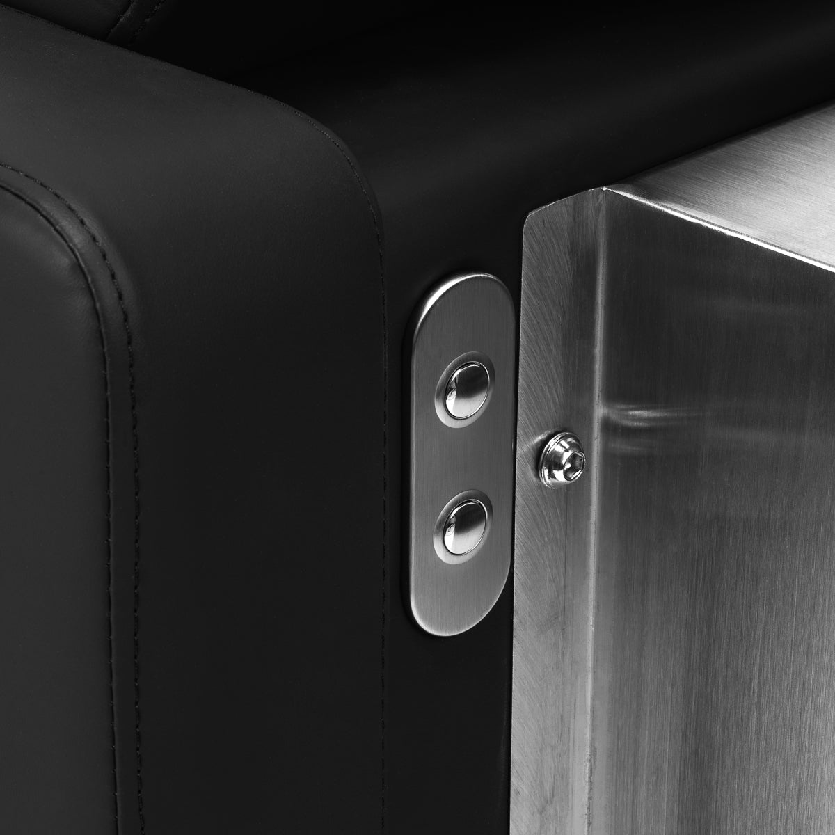 Kirpyklos plautuvė Gabbiano Sylvia su elektriniu kojų atlošu – juoda