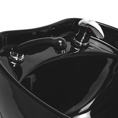 Kirpyklos plautuvė Gabbiano Sylvia su elektriniu kojų atlošu – juoda