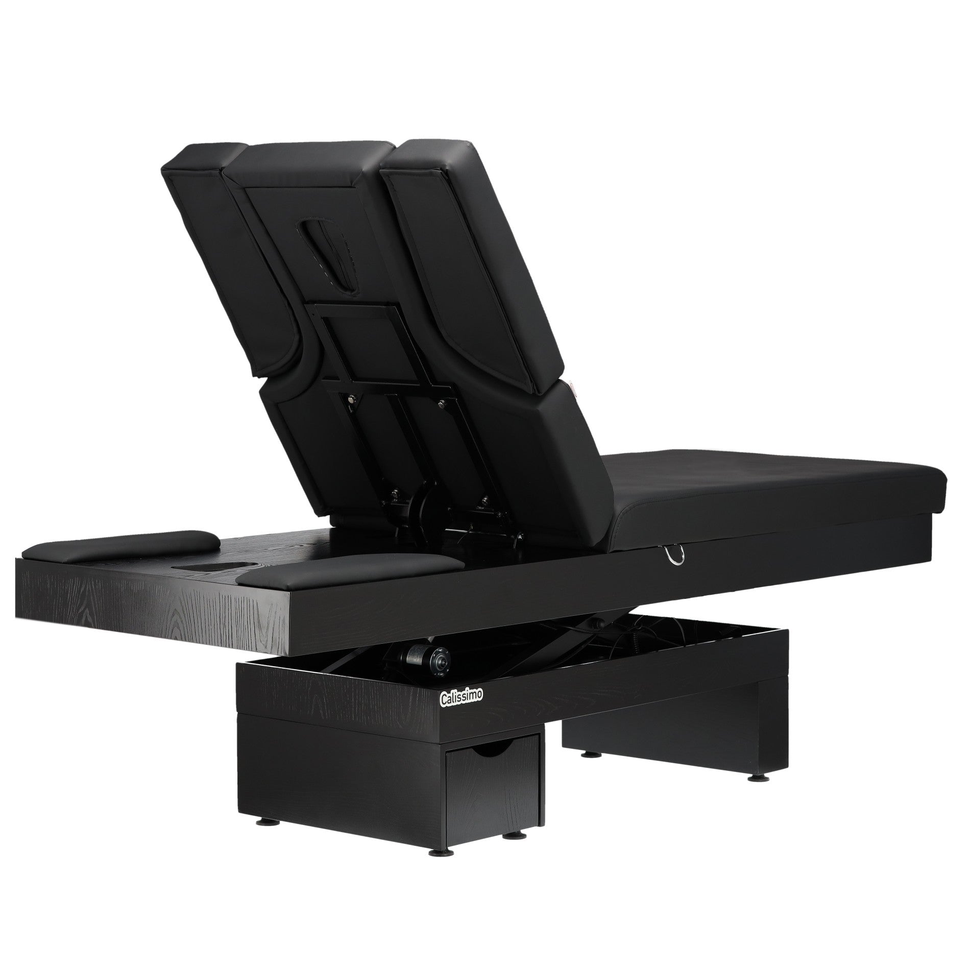 Elektrinis masažo stalas / kosmetologinis gultas su šildymu ir LED apšvietimu F245 – juodas