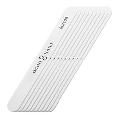 Ocho Nails tiesi nagų dildė 80/100, 10 vnt.