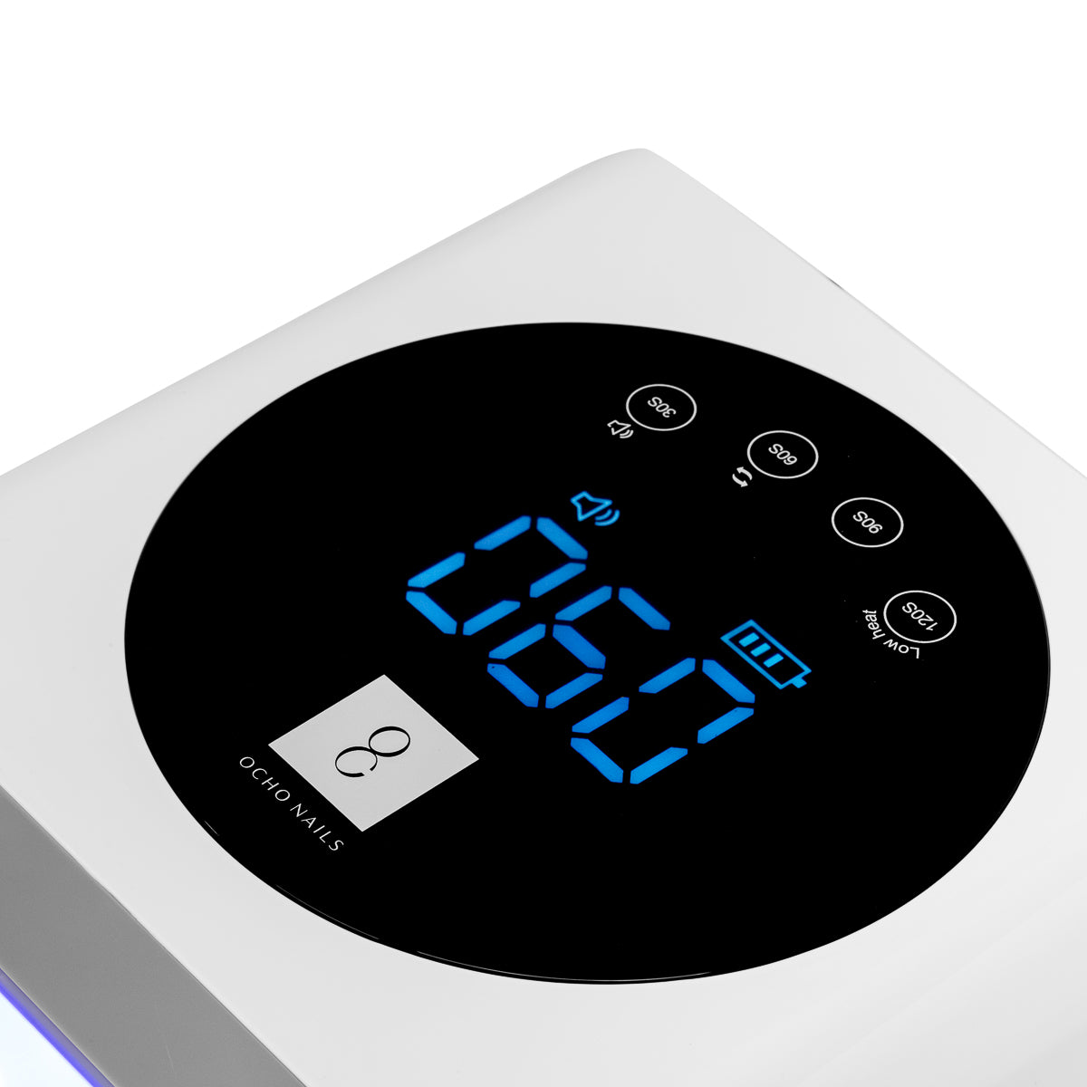 LED UV Lempa OCHO NAILS X22 72W bevielė balta su veidrodiniu dugnu