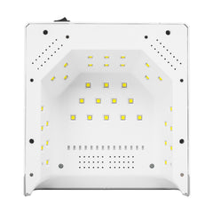 LED UV Lempa OCHO NAILS X22 72W bevielė balta su veidrodiniu dugnu