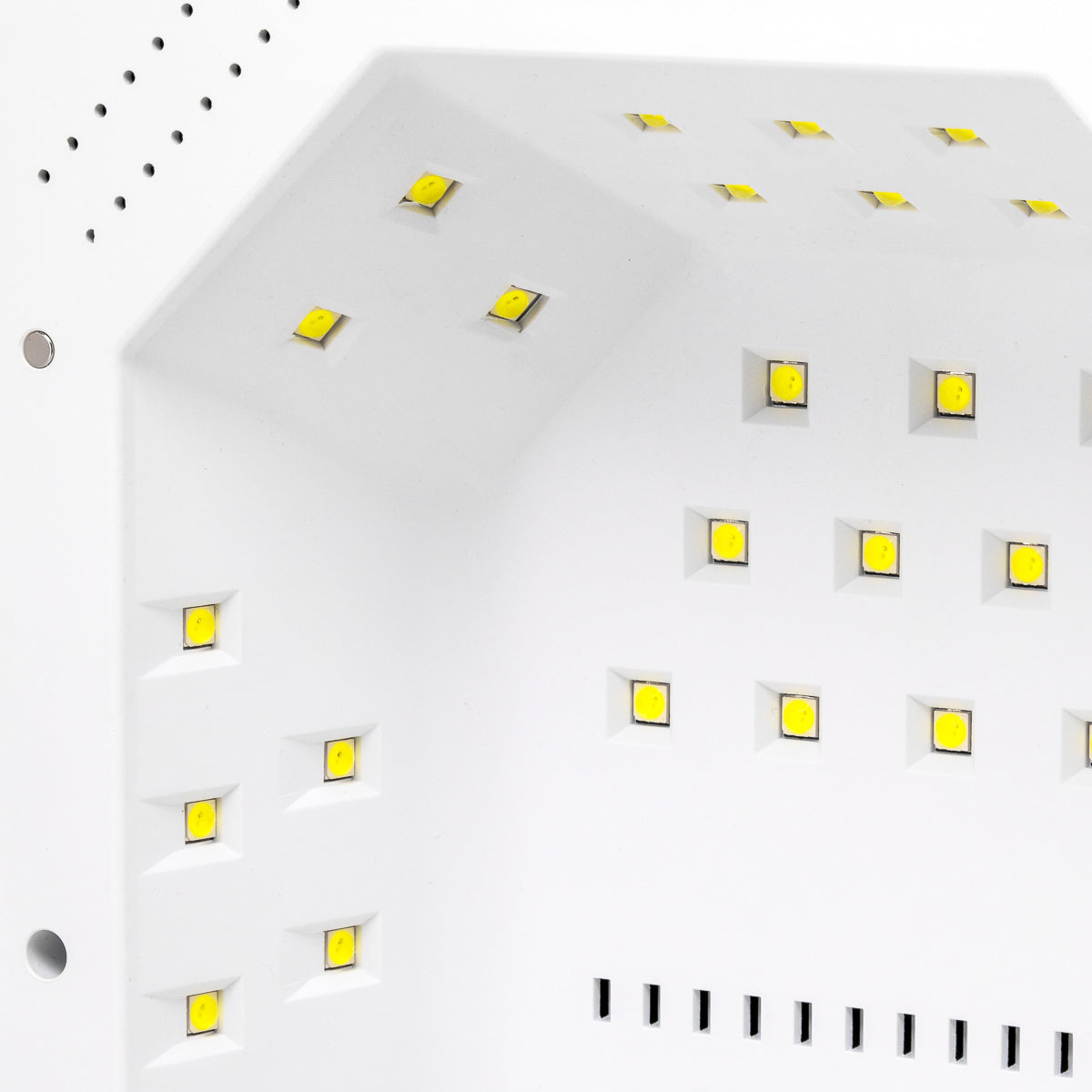 LED UV Lempa OCHO NAILS X22 72W bevielė balta su veidrodiniu dugnu