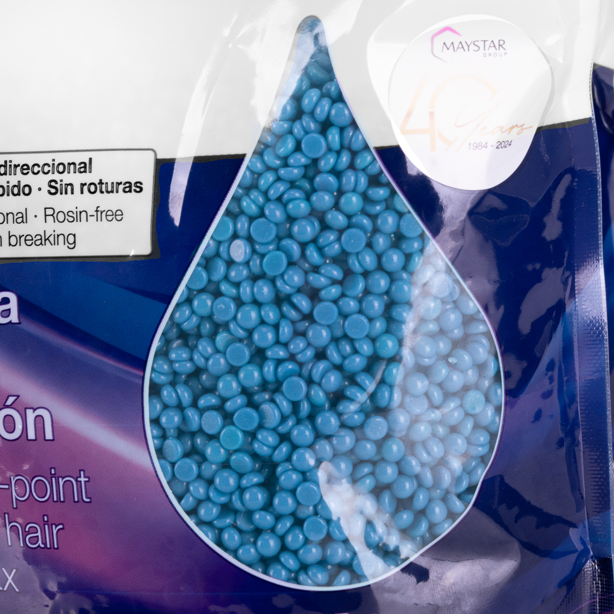 Depilflax vaškas granulėmis „Ultraflex Blue“, 1 kg