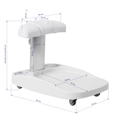 Azzurro vonelės padėklas / vežimėlis / pakojis, baltas