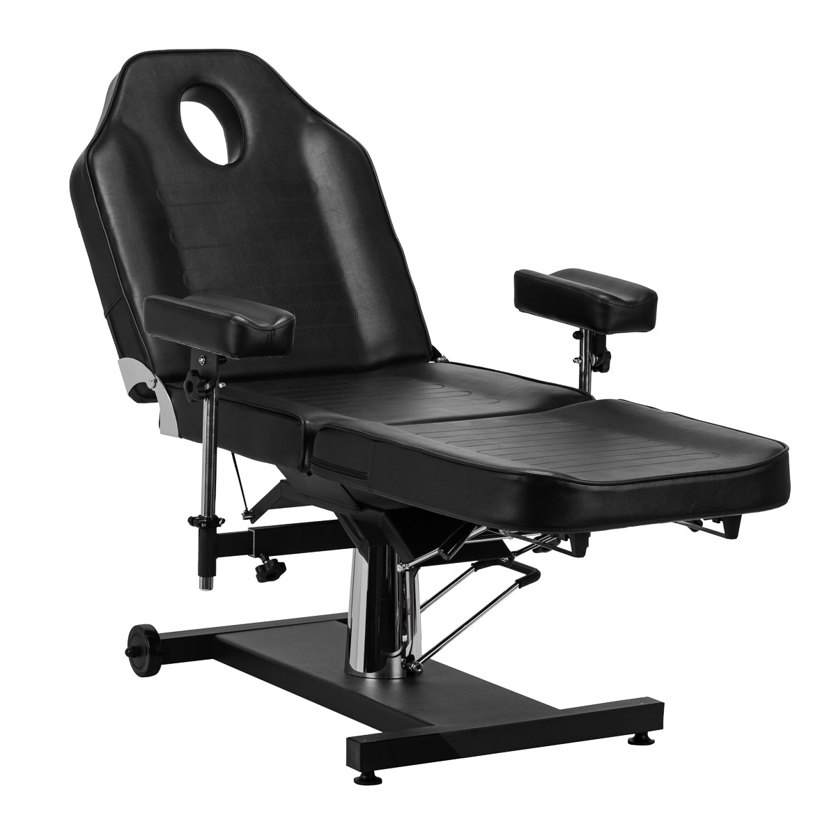 Hidraulinė tatuiruočių kėdė PRO INK 322F, juoda – vaizdas 3