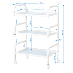 Kosmetologinis staliukas Basic 122 – baltas